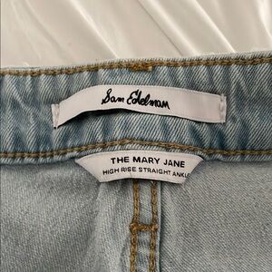 Sam Edelman Light Blue High Rise Straight Ankle Jeans